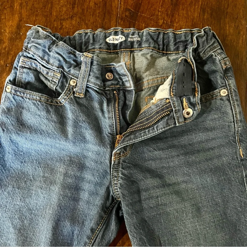 Old Navy boys bootcut jeans size 8 built-in-flex adjustable waist - Picture 4 of 4